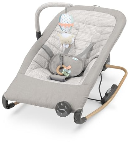 Ingenuity Keep InMotion Automatischer Baby-Schaukelsitz, mit Fernbedienung, hochwertige Materialien, 0-6M - Soulful Skies