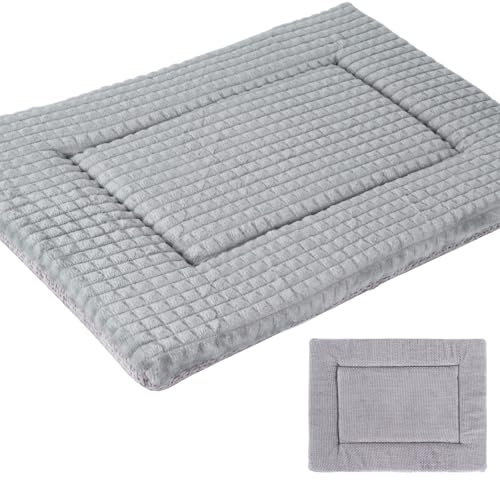 Vejaoo Hundebett, Waschbar Hundekissen flauschig Hundematte, Umkehrbar Weiche und Warme Hundematte für klein mittel große Hunde XZ016
