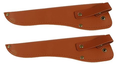 Cabilock Fundas De Cuero Para Cuchillos De Cocina 2 Piezas, Estuche Protector Resistente y Compacto, Almacenamiento Seguro Para Cortadores, Uso Hogar y Camping