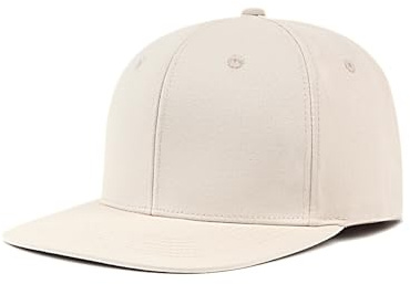 Zylioo överdimensionerad XXL snapback-keps, extra stor keps med platt skärm baktill kepsar, L M tom strukturerad keps för män kvinnor, BEIgE, S-M