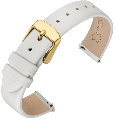 ANNEFIT Leder Uhrenarmbänder für Herren Damen, Schnellverschluss Ersatzarmband 12mm 13mm 14mm 16mm 18mm 20mm 22mm
