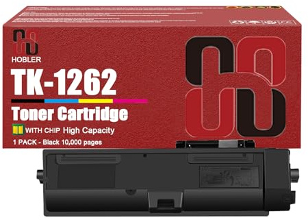 AZMNDA TK1262 Toner Cartridges Compatible for Kyocera TK-1262 Toner Cartridge Work for Kyocera Ecosys PA4000x PA4000wx Printers
