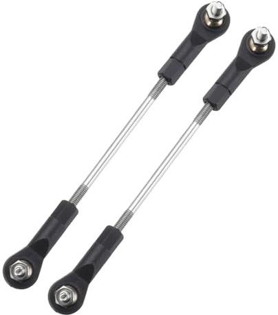 sourcing map 2Pcs Adjustable Turnbuckles Camber Link,84-94mm | Turnbuckle Rod Steering Servo Linkage with M3 Ball Head Rod Ends for RC Car Replace Parts