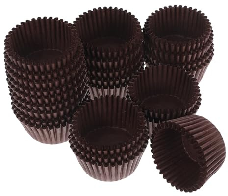 TOYANDONA Molde Magdalenas Horno de Papel para Mini Muffins 500 Capacillos Resistentes Grasa Ideales para Bodas y Baby Showers