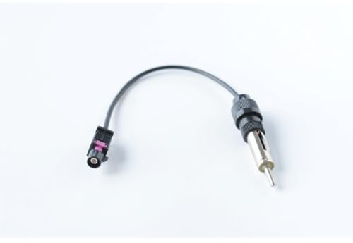 SPORTARC Adattatore per antenna autoradio FAKRA a DIN, cavo convertitore da 15 cm, prolunga per antenna stereo automobilistica per installazione su veicoli, ABS nero