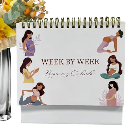 Graviditetskalender nedräkning Inbunden Minnesskrift | Dagbok för graviditetstillväxt För Daglig Planering Förberedelse Blivande Föräldrar