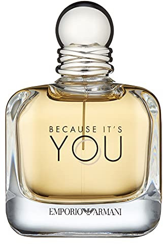 Emporio Armani Because It's You Eau de Parfum, Armani Beauty für Damen, Damenduft, blumig-amberartiger Duft, Neroli, Himbeere, Rose, Vanille und Moschus, 100ml