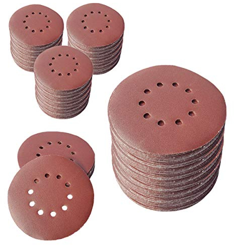 Lot de 25 disques abrasifs KlTT Ø 225 mm avec 10 trous Grain P40 Ponceuse excentrique Ponceuse à sec Bosch