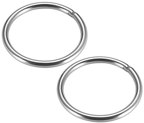 Edelstahl O Ring 60 mm Innendurchmesser 5 mm Dicke Umreifung geschweißt Ringe rund 2 Stück