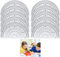 Transportadores 180 Grados,10 PCS Transportador de Plástico Transportador de Matemáticas Transparente Transportador de 180 Grados para Medición de Angulos