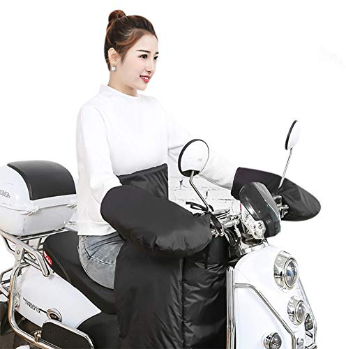 Gants de Moto Gant Coupe-Vent de Protection de Main Chaud Manchons Couvercle sur Poignée Imperméable Hiver Moufle Thermique Gants de Cyclisme Vélo VTT Scooter Motoneige Motocyclette