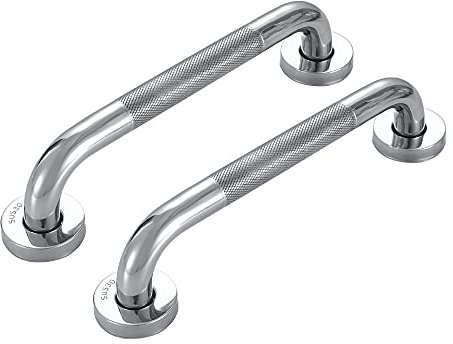 HONPHIER 2PCS Barre d’appui de Salle de Bain SUS 304 Acier Inoxydable Poignée de Baignoire pour Personnes Âgées/Handicapées/Enfants/Enceinte