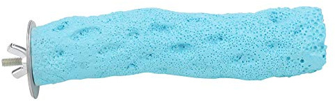 Krallenschleifstange, Plattform, Schnabelschleifer, buntes Papageien-Spielzeug zum Jagen, Vögel, Wellensittiche, Papageien, unzertrennbar und andere (kleines Blau)