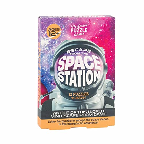 Professor Puzzle | Escape from the Space Station | Strategy Game | Ages 12+ | 1+ Players | 45 Minutes Playing Time