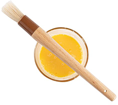 Restaurantware-Pastry Tek 1 Boar Bristles Pastry Brush, 11.8 Inches Buttering Tool â€“ Hardwood Handle, Built-In Hanging Hole, Wood Basting Applicator, Sturdy Ferrule, For Glazing And Basting