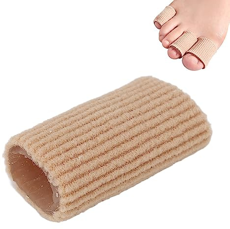 Tubo per le Dita dei Piedi con Protezione per le Dita dei Piedi, Manicotti in Silicone Morbido, Eliminano il Dolore per Calli, Vesciche, Dita a Martello, Dita Sovrapposte, Set (M)