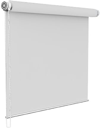 Verdunklungsrollo 45 x 90 cm, Blickdicht Sichtschutz Sonnenschutz, Rollo Für Fenster Und Türen, inkl. Befestigungsmaterial, für Dachfenster, Weiß