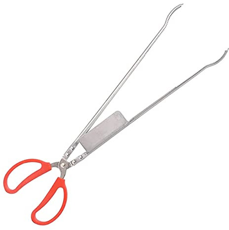 GOOHOCHY Stainless Steel Anti-Slip Crab Tong EEL Clip Outdoor Grill Firewood Tongs Loach Shrimp Catching Tool Garden Picker