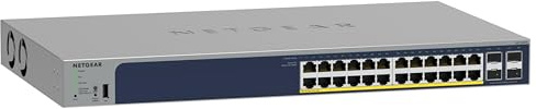 NETGEAR ( GS728TP V3) Smart Switch Ethernet Web Manageable Professionnel 28 Ports RJ45 Gigabit - Switch 24 Ports PoE Plus 190 W, 4 SFP 1G