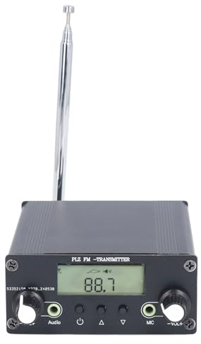 Mini Stazione Radio, Trasmettitore FM DC12V 0,5 W con Jack Audio per Microfono per Teatri, Case, Biblioteche