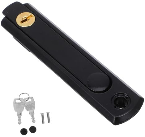 ANDRESLAD Cerradura De Ventana Corredera Bloqueo Ventanas Correderas Pestillo De Puerta Corrediza Material Acero Inoxidable Llave Oculta Instalación Fácil