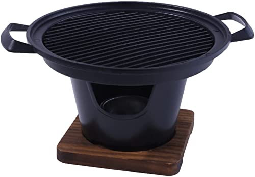 Plla de Barbacoa para Exteriores, plla de Gas, miniplla de Barbacoa, Estufa de Alcohol para una Persona, plla de Barbacoa doméstica sin Humo, Horno de Barbacoa para Exteriores, Placa