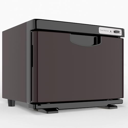 Towel Warmer,Towel Heater Cabinet, Extremely fast heating speed,Easy Operation, Towel Warmer for Spa and-Bathroom(8L,Brown+Black)