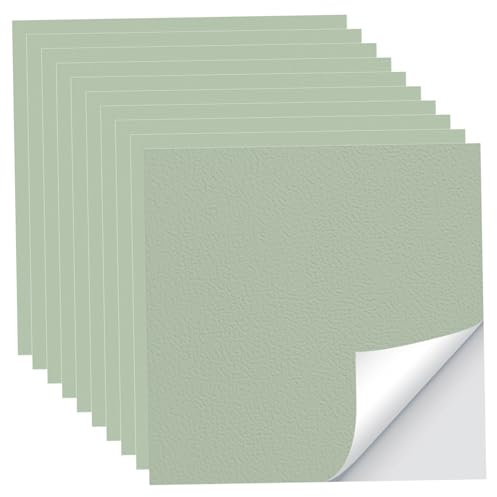 10 adesivi per piastrelle verdi 15x15 cm piastrelle in vinile testurizzato impermeabile verde adesivi per autoadesivi