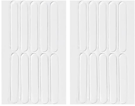 20Pcs Furniture Bumpers, 63mm Silicone Clear Door Silencer, Adhesive Furniture Bumper Strips, Door Pads Stop Slamming, Cupboard Doors Stoppers, Doors Protector for Window, Cabinets, Drawers
