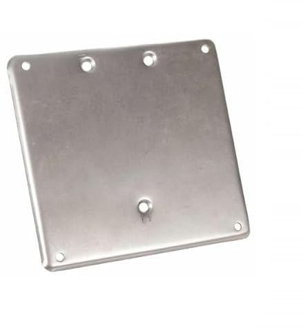 cyclingcolors Supporto per targhe porta targa moto scooter ciclomotore, 170x170mm metallo, ferro grezzo