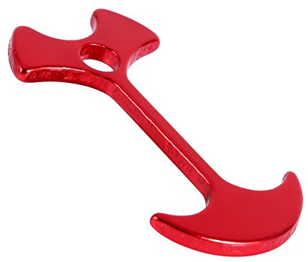 RASTKY Aluminum Tent Pegs Deck Camping/Pack Tent Chains Camping Wind Rope Deck Floor Nail Heavy Duty Stakes Pegs (Red)