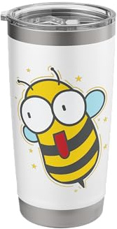 crazy Bee Animals Nature Beekeeper Stainless Steel Insulated Tumbler