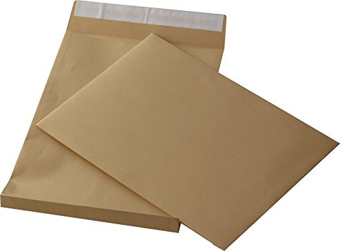25 St. C4 Faltenversandtaschen braun Stehboden und 20 mm Falte 130 gr. Kuvert 229x324x20 mm Haftklebend Briefumschläge HK Briefhüllen