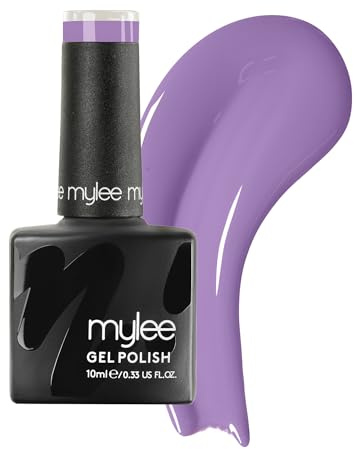 Mylee Gel Nail Polish 10ml [Lavander Fields] UV/LED Soak-Off Nail Art Manicure Pedicure for Professional, Salon & Home Use [Purple Range] - Long Lasting & Easy to Apply