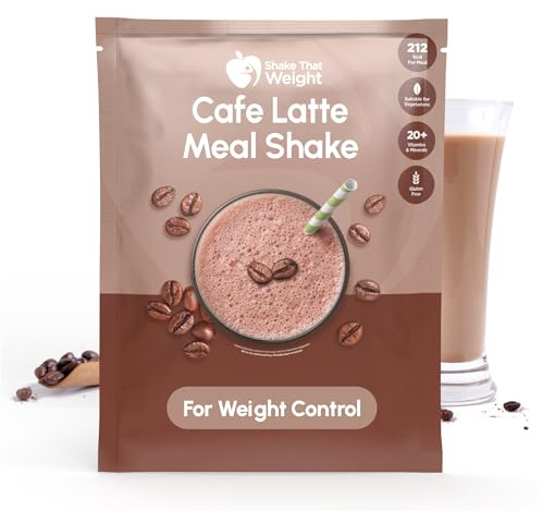 Shake That Weight 10x Diet Shake - Mahlzeitenersatzplan zur Gewichtsreduktion - Sehr kalorienarme Diät - VLCD - Proteinreich, Zuckerarm (Café Latte)
