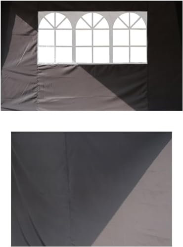Angel Living, 2 côtés Amovibles, pour pavillon Pliable, 2,5 x 2,5 m, Tente Pliable de 2,5 x 2,5 m avec 2 côtés en Tissu (côtés Gris)