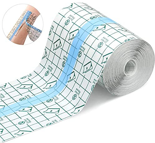 Benda trasparente impermeabile,10cm*10m cerotti elastici di fissaggio,bendaggio antiallergico,adesivo impermeabile trasparente,Trasparente Ferita Adesivo Fixer, nastro adesivo (10cm*10m)