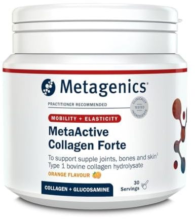 Metagenics MetaActive Collagen Forte, Type 1 Bovine Collagen - 30 Servings | Daily formula with vitamin D3, K and manganese to support natural collagen formation and bone strength