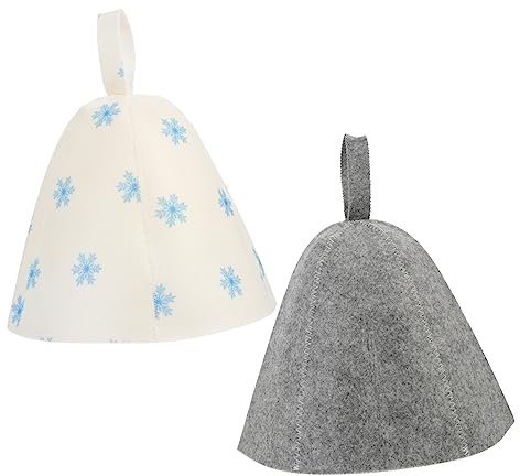 Tofficu Verdicktes Saunahut-Set Für Damen 2-teilig Filz-badehut Für Saunabesitzer