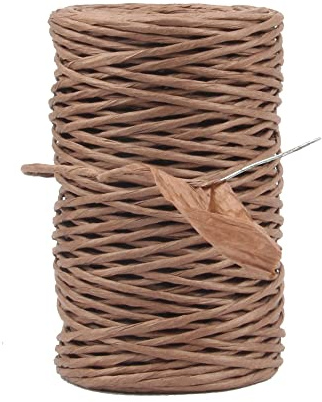 Floral Wire, Bind Wire Rustic Wire Wrapping Wire 2mm 22 Gauge 164 Feet Vine Wire Waterproof Paper Wrapped Rope for Flower Bouquets, DIY Projects, Wedding Decorating (Brown Color) | Bind Wire Twine for Flower Bouquet, Wreath Making, Florist Arrangements, Garland, DIY Craft (Brown Color)