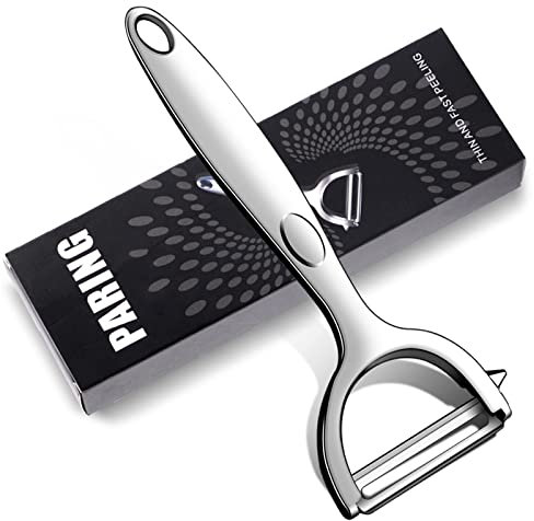 Skaaisont Potato Peeler for Kitchen, Sharp Stainless Steel Vegetable Peeler with Potato Eye Remover, Ergonomic Non-Slip Handle Y Peelers
