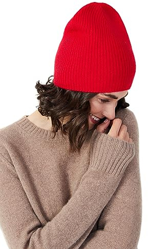 Style & Republic Damen Kaschmir Sport Mütze-Beanie aus 100% Cashmere - Dein kuscheliger Premium Strick Beanie für stilvolle Herbst- & Winter-Momente - One Size/Einheitsgröße
