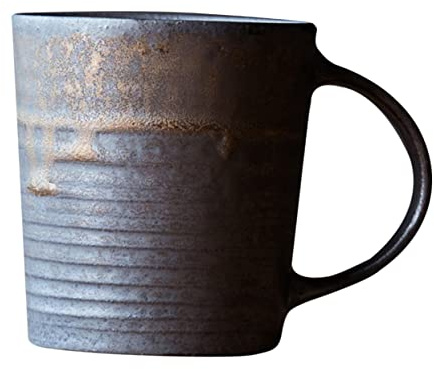 SOLUSTRE Mug Rétro en Céramique 250 Ml Poignée Solide Tasse à Café Vintage pour Bureau et Maison Usage Quotidien