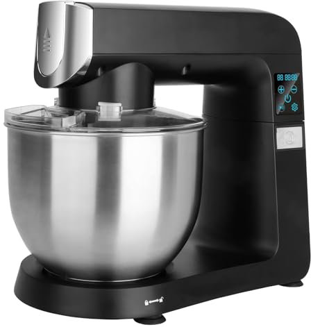 YOtat Stand Mixer, 8L Food Mixer Stainless Steel kitchen Mixer 6 Speeds 1800W Electric Food Mixer with Dough Hook, Whisk, Beater and Splash Guard for Baking, Cream