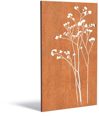 Adezz Paneel Nature CPN7 Cortenstahl 110x180 cm Gartenpaneel Sichtschutz Paneel Deko Wand