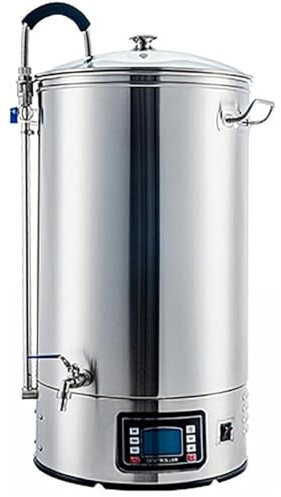 Brewing Di Birra Elettrica 40L/60L, Produttore Di Birra Casalinga, Dispositivo Di Bollitura Con Pannello, Modalità Automatica/Manuale, Potenza 2500w/3000w, 25-100 ℃ Temp 1-180 Min Timer,40L