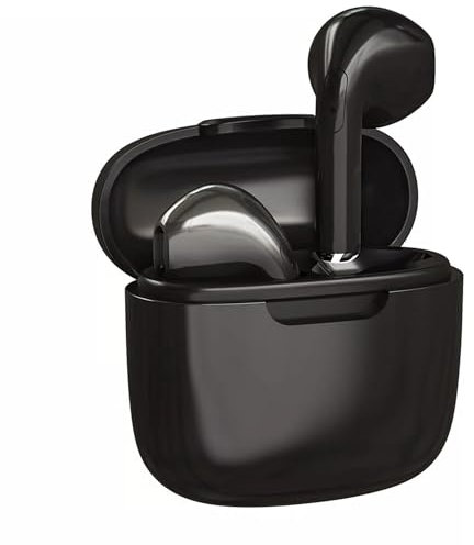 LUPO Wireless Earbuds Bluetooth in Ear Headphones, Noise Cancelling Mic, 48H Playtime TWS Bluetooth 5.0, Charging Case, In-Ear buds, IPX6 Sweatproof with built-in Mic for iPhone/Android - BLACK