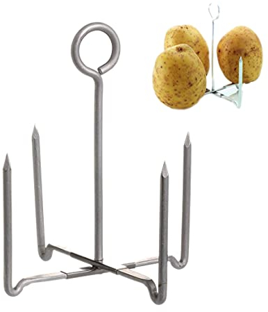 Vision4ever 1x Jacket Potato Baker Cooker for Traditional Oven Use Jacket Potato Holder Stand - Essential Kitchen Accessory for Even Cooking and Easy Storage