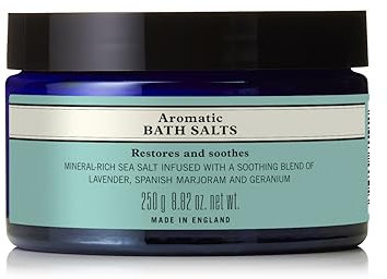 Neal's Yard Remedies Aromatic Bath Salts, Soothing & Fragrant Salt Crystals with Lavender & Geranium, Vegan & Cruelty-Free, 250g