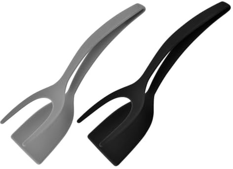 TOPBATHY 2 Pièces 2-En-1 Pince À Steak Spatule Pinces Pour La Cuisson Spatule De Cuisine Outil De Cuisson Pinces De Cuisson Pince À Retourner Les Aliments Accessoire De Cuisine De